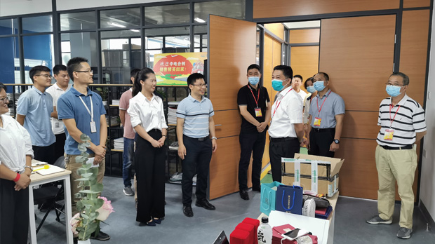 區委書記游通鈴等一行領導蒞臨我司調研走訪